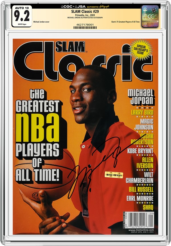 CGC x JSA Certifies SLAM Magazine Autographed by Michael Jordan | CGC